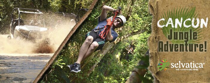 The CRAZY Bungee Zipline Cancun Jungle Adventure! Selvatica Mexico