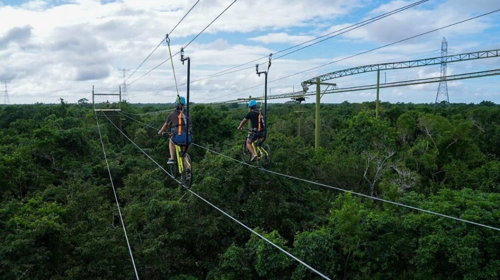 bicicletas voladoras en cancun y riviera maya